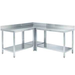 para criar um ambiente de trabalho contínuo de mesas e pias Edesa.