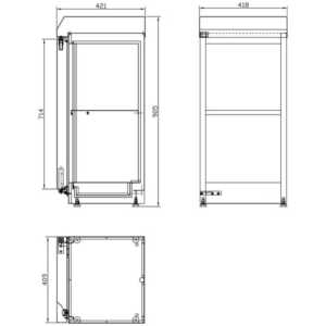 Fabricados interna e externamente em aço inoxidáv