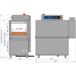 Dimensões das cestas: 500 x 500 mm.