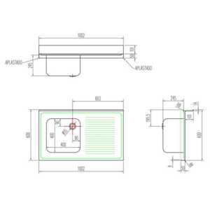 Fabricadas completamente em aço inoxidável AISI-