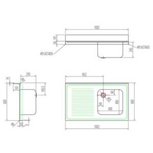 Fabricadas completamente em aço inoxidável AISI-