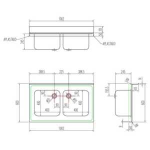 Fabricadas completamente em aço inoxidável AISI-