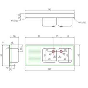 Fabricadas completamente em aço inoxidável AISI-
