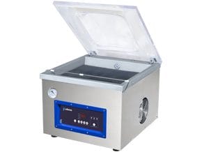 <p> Máquina de embalagem a vácuo controlada no tempo com barra de selagem de 260 mm.</p>