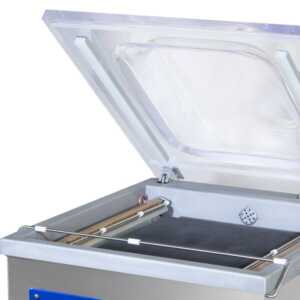 Câmara em aço inoxidável.