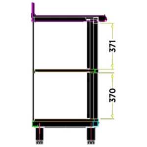 As pernas são ajustáveis ​​em alt