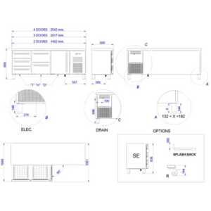 O tampo é equipado com uma pia