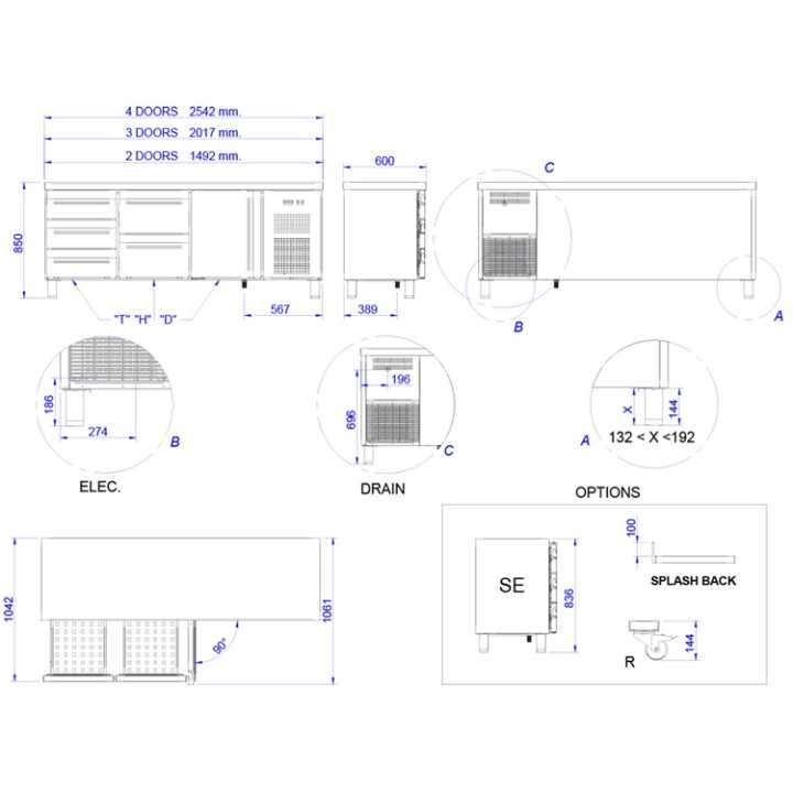 x 850 mm – – Hotelequip.pt O tampo é equipado com uma pia
