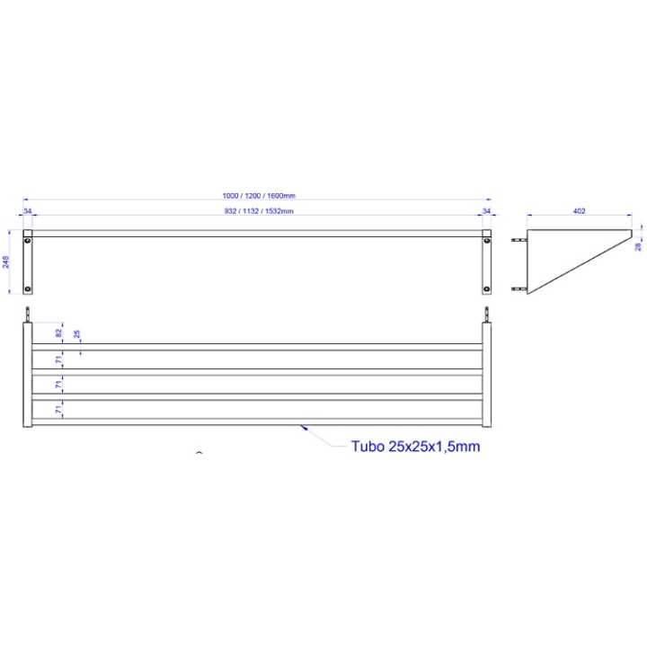11664 Chanfros laterais para segurar a mesma folha.