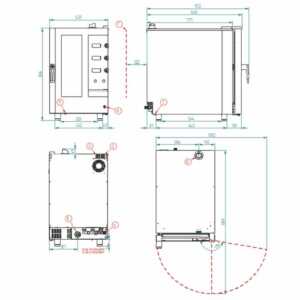 Um forno de tamanho reduzido