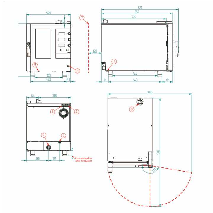 400V/7200kW – Hotelequip.pt Um forno de tamanho reduzido