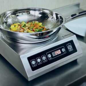 Corpo da indução construído em aço inoxidável.