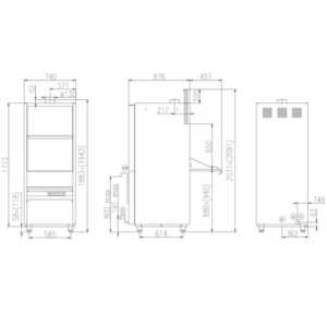 Fabricado inteiramente em aço inoxidável AISI-304 18/10.