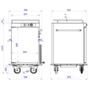 Os alimentos podem ser servidos colocando os alimen