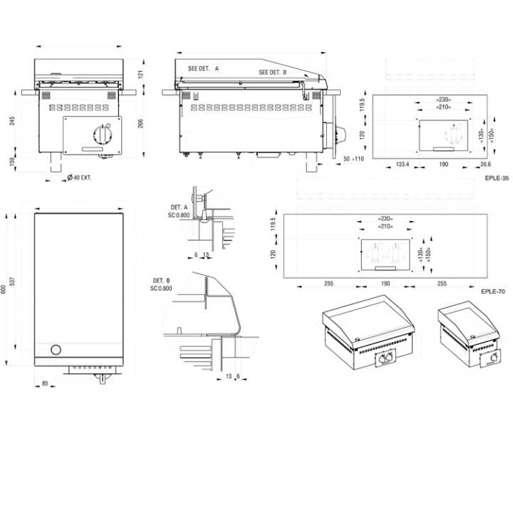 placa lisa 7 Tanque de grande capacidade