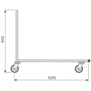 Pega reforçada em tubo de Ø 30 mm.