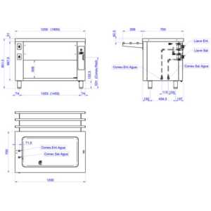 Aquecimento indireto da água por meio de resistências de silicone