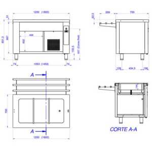 com tamanhos Gastrono