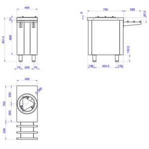 Modelos com sistema de aquecimento para pratos quentes e modelos