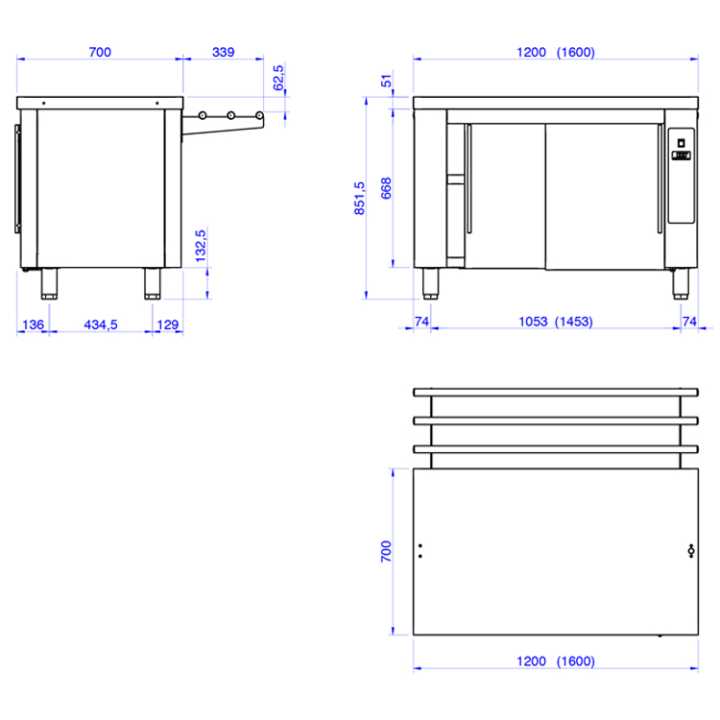 15604 Equipadas com uma prateleira intermédia e duas portas de co