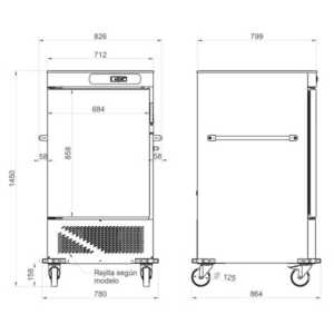 Ideal para conservar e servir alimentos frios pré-preparados.