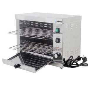 para torrar o pão simplesmente colocando as fatias de pão nas grelhas. A sua concepção permite uma alta capacidade e uma to