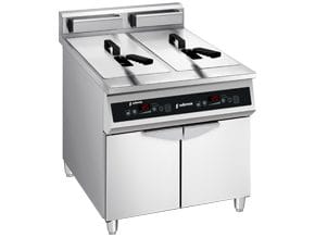 Fritadeira Eléctrica Indução de Alto Desemprenho Fritadeiras de indução de alto desempenho de 1 e 2 cestas: A potente tecnologia de indução garante uma temperatura precisa de forma contínua. Os alimentos s