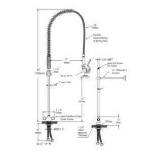 Providas de mola de aço inoxidável e equipadas c