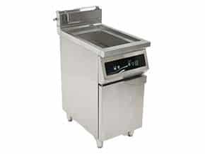 Fritadeira Eléctrica Indução de Alto Desemprenho Fritadeiras de indução de alto desempenho de 1 e 2 cestas: A potente tecnologia de indução garante uma temperatura precisa de forma contínua. Os alimentos s