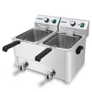 <p> Fritadeiras feitas de aço inoxidável.</p>