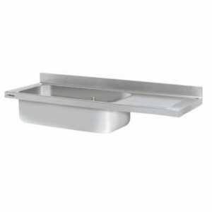 <p>Encimera com profundidade de 700 mm com pias