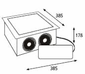 2151 não precisa se preocupar com tamanhos ou potências necessárias para cozinhar. Seja para um show-cooking ou para desenhar