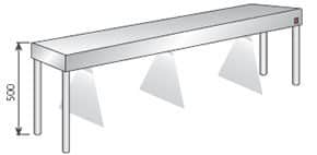 1 nível Feitas de aço inoxidável.