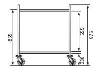 1000 x 600 x 975mm – Hotelequip.pt Carga máxima de peso