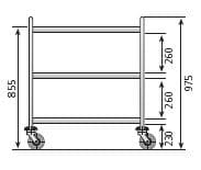 1000 x 600 x 975mm – Hotelequip.pt Carga máxima de peso