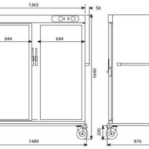 Os alimentos podem ser servidos colocando os alimen