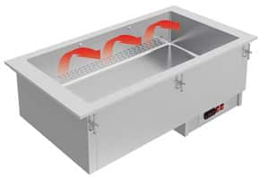 <p>Banheiras de água operando com calor seco ventilado com 210 mm de profundidade