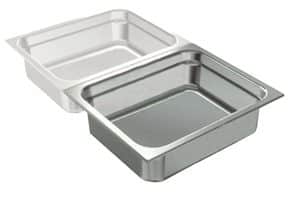 <p>O sistema de recipientes Gastronorm edenox é baseado nos modelos de Dimensões GN 2/1 (650 x 530 mm) e GN 1/1 (530 x 325 mm).</p>