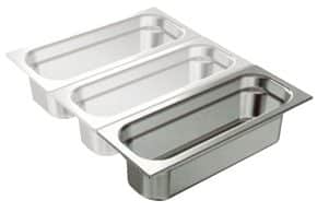 <p>O sistema de recipientes Gastronorm edenox é baseado nos modelos de Dimensões GN 2/1 (650 x 530 mm) e GN 1/1 (530 x 325 mm).</p>