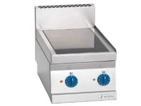 <p>Fogão de vitrocerâmica com resistências de potência única ou dupla