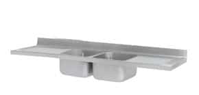 <p>Encimera com profundidade de 700 mm com pias