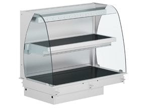 <p>Vitrina curva quente mural.</p>