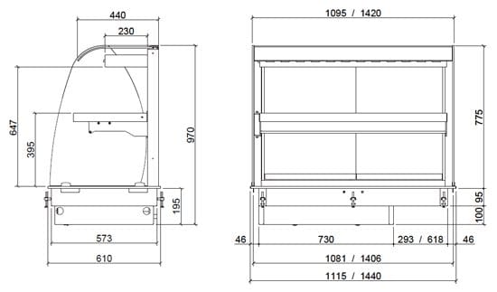 Porta traseira de correr – V – Hotelequip.pt A parte traseira conta com portas de correr para a reposição do produto.