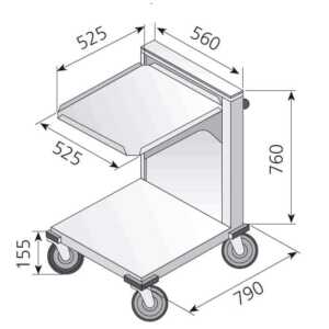 Excelente e robusto sistema de molas que permite um nível constante de tabuleiros e cestos de lo