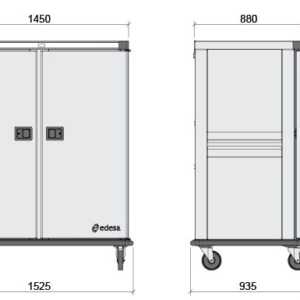 Os alimentos podem ser mantidos dentro do carrinho diretamente