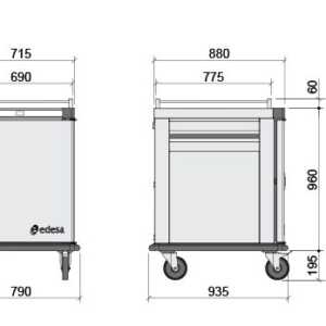 Os alimentos podem ser mantidos dentro do carrinho diretamente