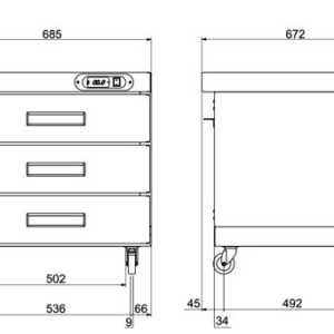 Os alimentos podem ser mantidos dentro do carrinho diretamente