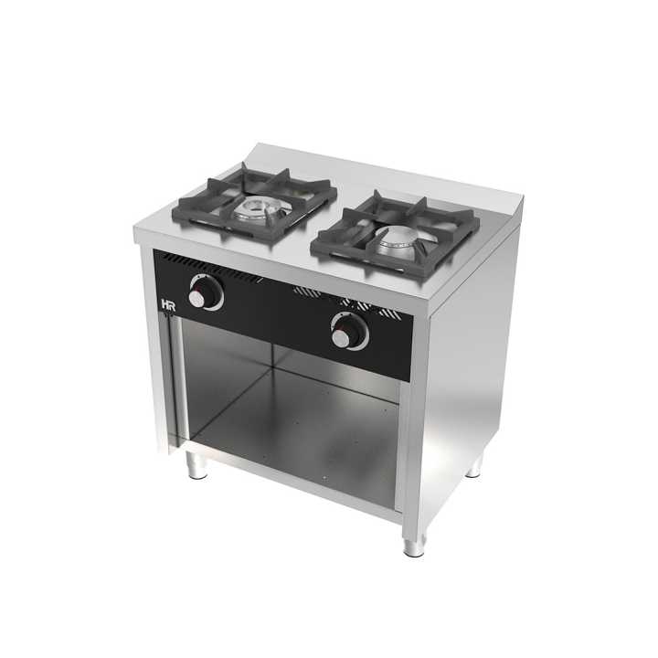 Fogão a gás 2 queimadores com móvel - C2F600E -Hotelequip.pt Fogão a gás 2 queimadores com móvel - C2F600E -Hotelequip.pt