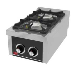Fogão a gás de bancada 2 queimadores C2F750S -Hotelequip.pt