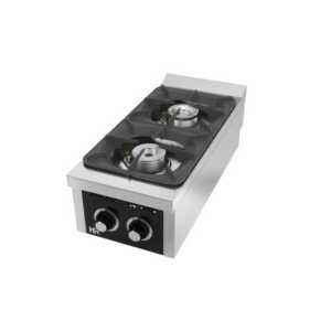 Fogão a gás de bancada 2 queimadores C2F900S -Hotelequip.pt